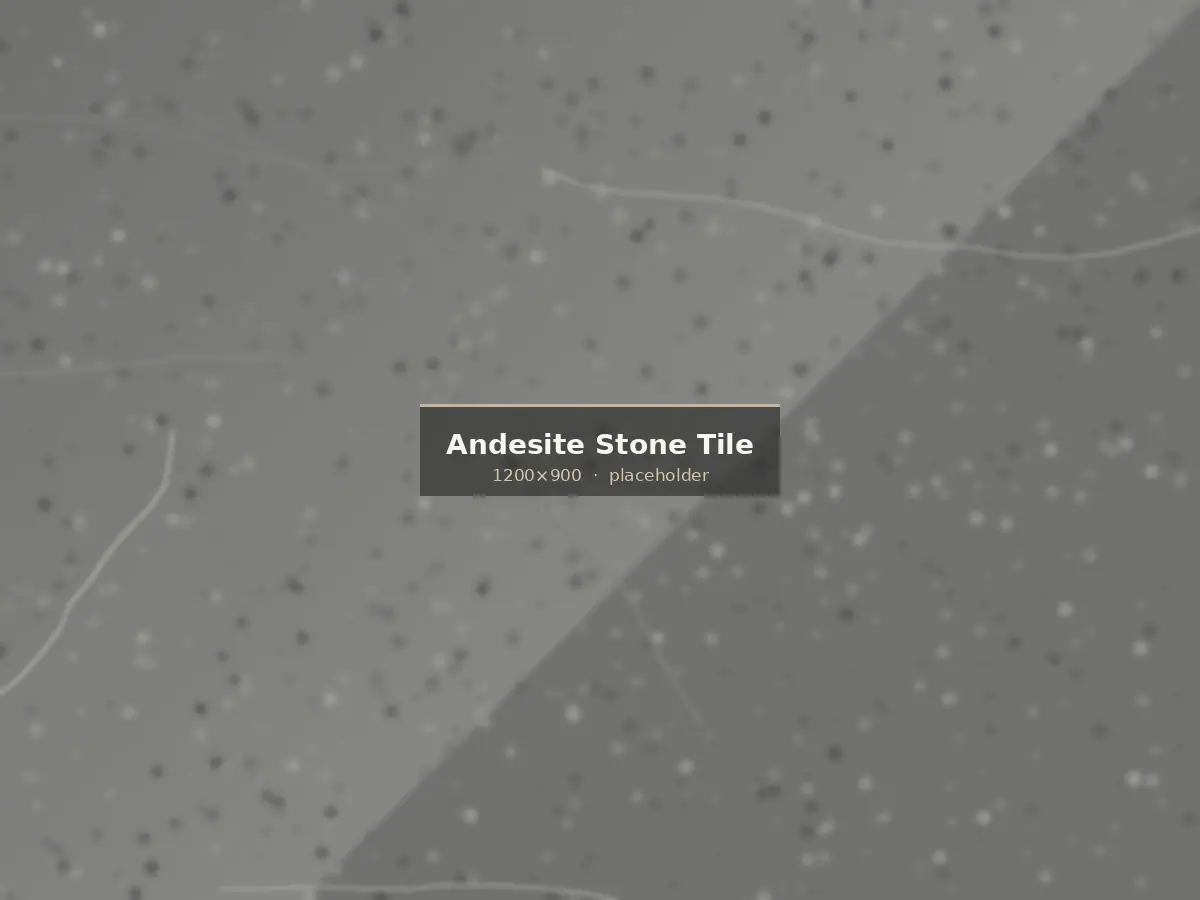 Honed grey andesite stone tile with fine uniform grain