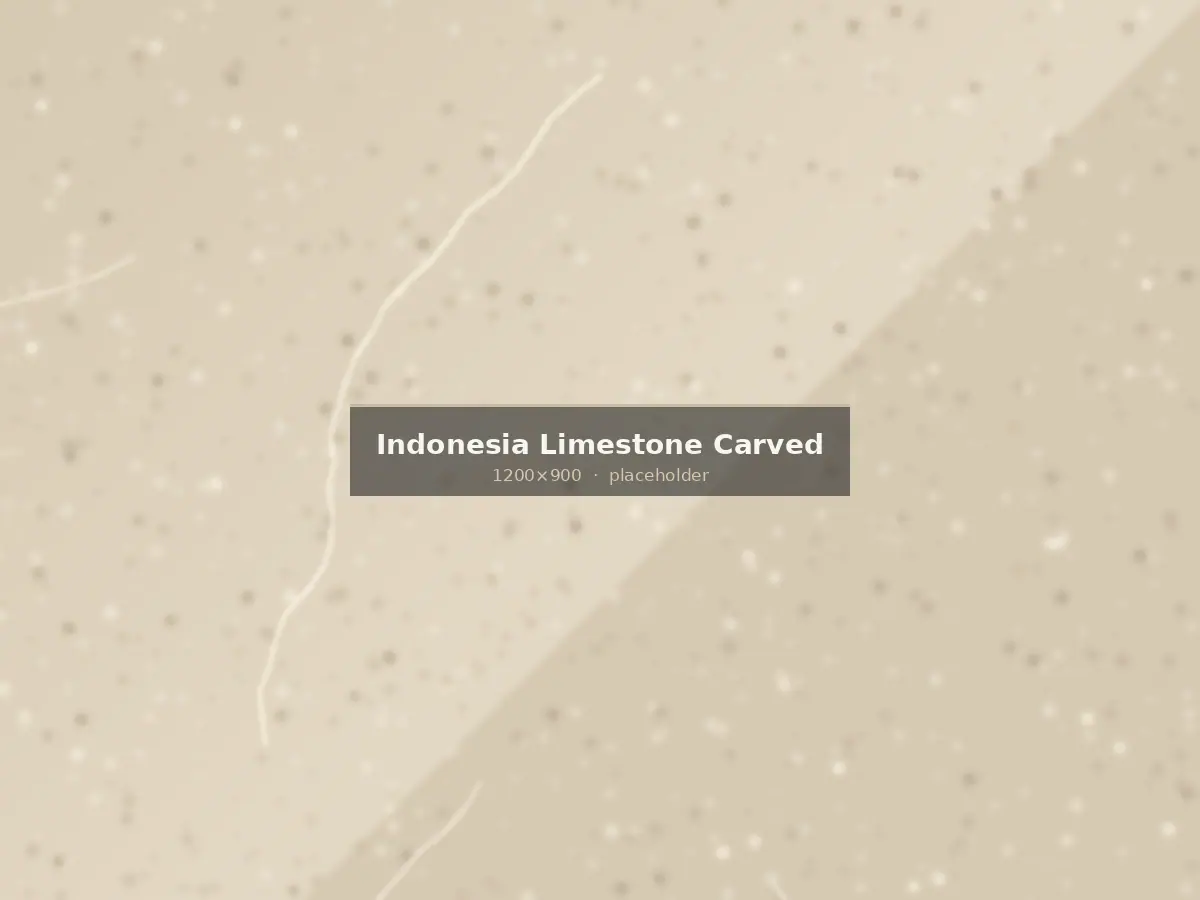 Hand carved Indonesian limestone relief panel