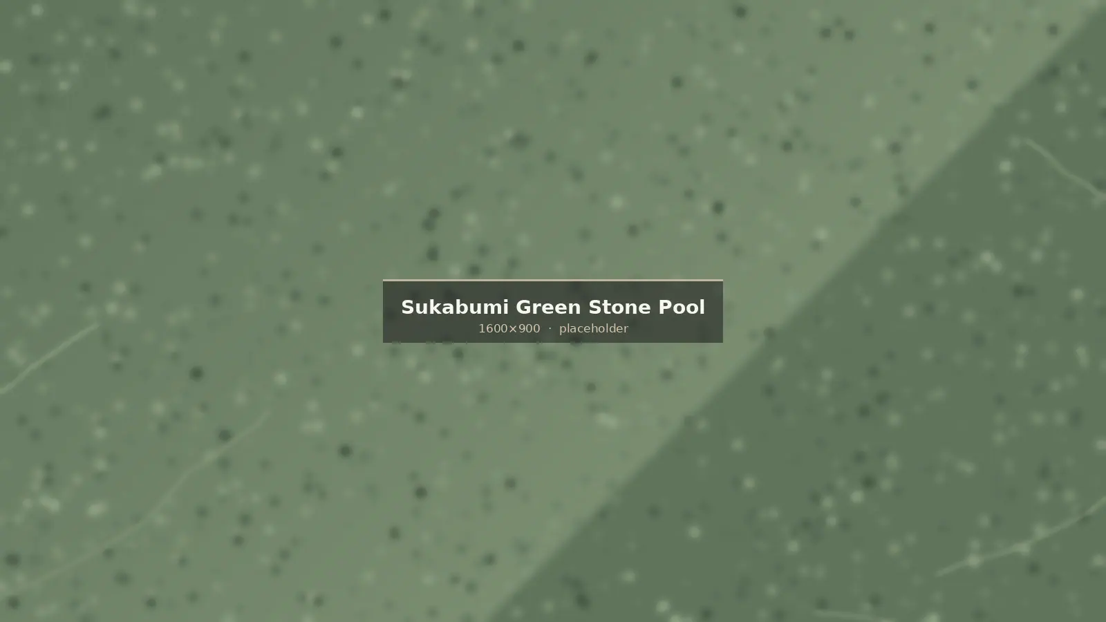 Sukabumi green stone lining a resort swimming pool in Indonesia, water reading emerald green
