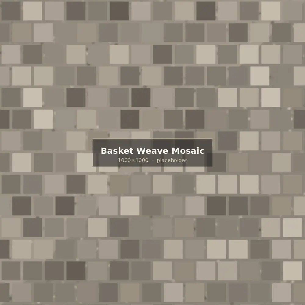 Basket Weave Stone Mosaic from Indonesia — main product view