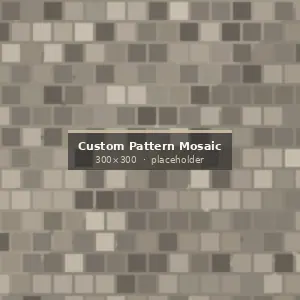 Custom Pattern Mosaic export packing in fumigated wooden crates