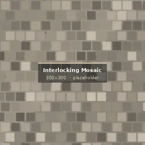 Interlocking Stone Mosaic surface detail showing finish and stone texture