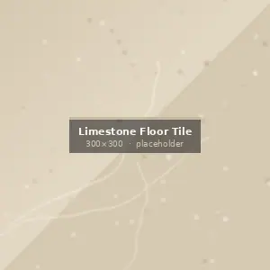 Limestone Floor Tile installed on an architectural project