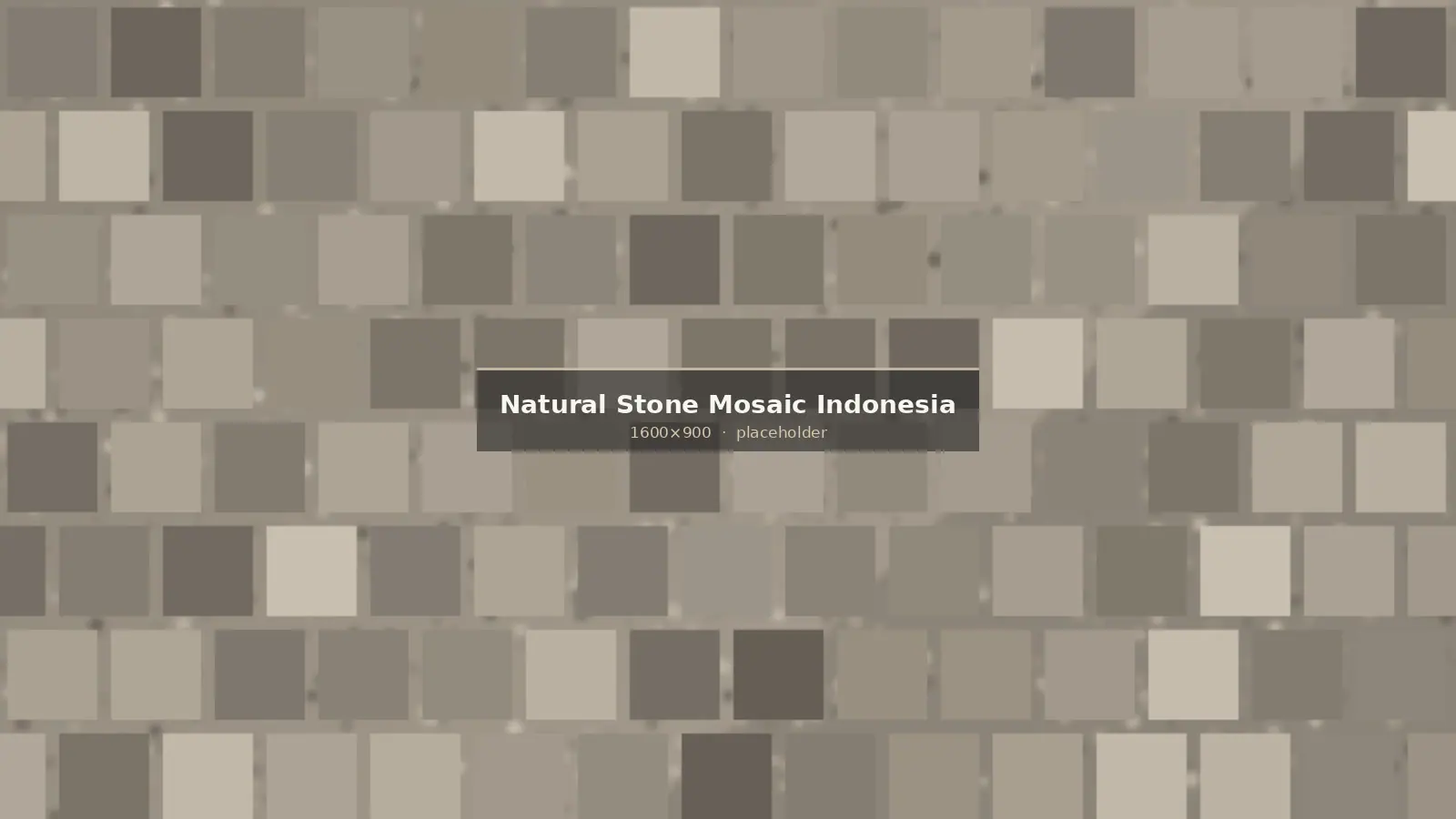 Natural stone mosaic panels made in Indonesia, hand assembled on mesh backing