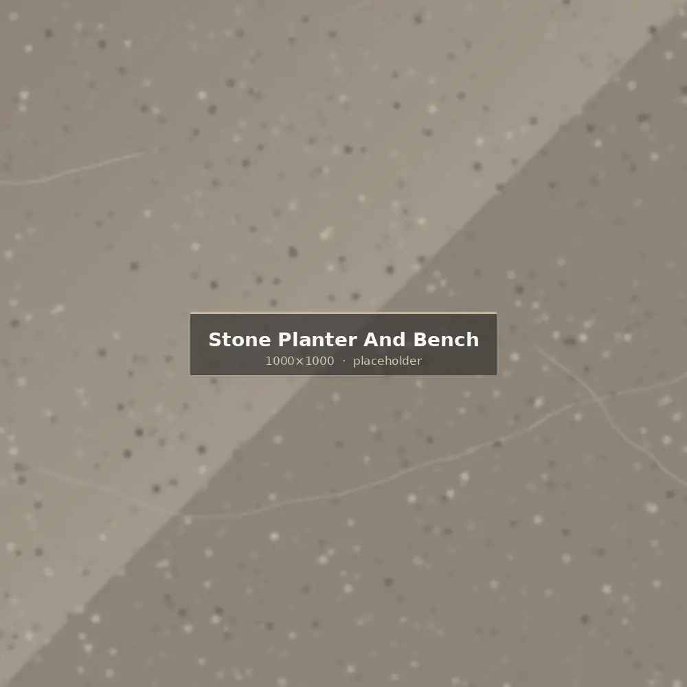 Stone Planter & Bench from Indonesia — main product view