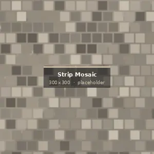 Strip Stone Mosaic installed on an architectural project